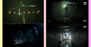 Outlast 2: La Historia Más Aterradora del Mundo de los Videojuegos", destacando el terror psicológico y los horrores de este título icónico