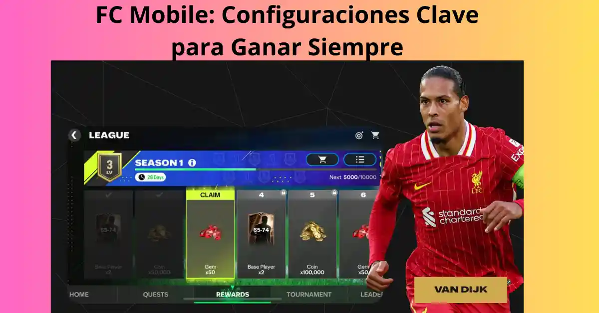 FC Mobile: Configuraciones Clave para Ganar Siempre 1 Configuraciones esenciales en FC Mobile para ganar siempre
