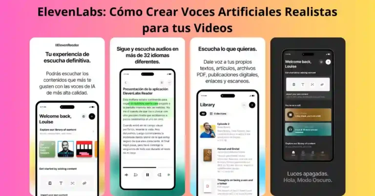 Crear voces artificiales realistas con ElevenLabs