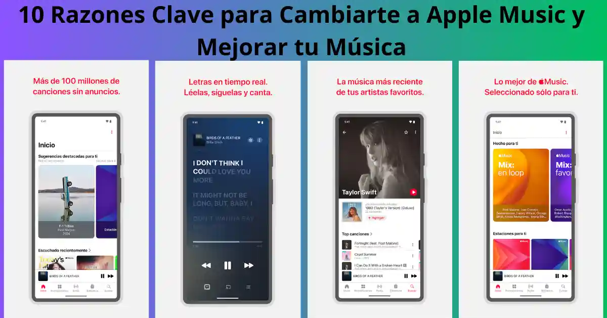 10 Razones Clave para Cambiarte a Apple Music y Mejorar tu Música 1 Razones para cambiarte a Apple Music y mejorar tu experiencia musical