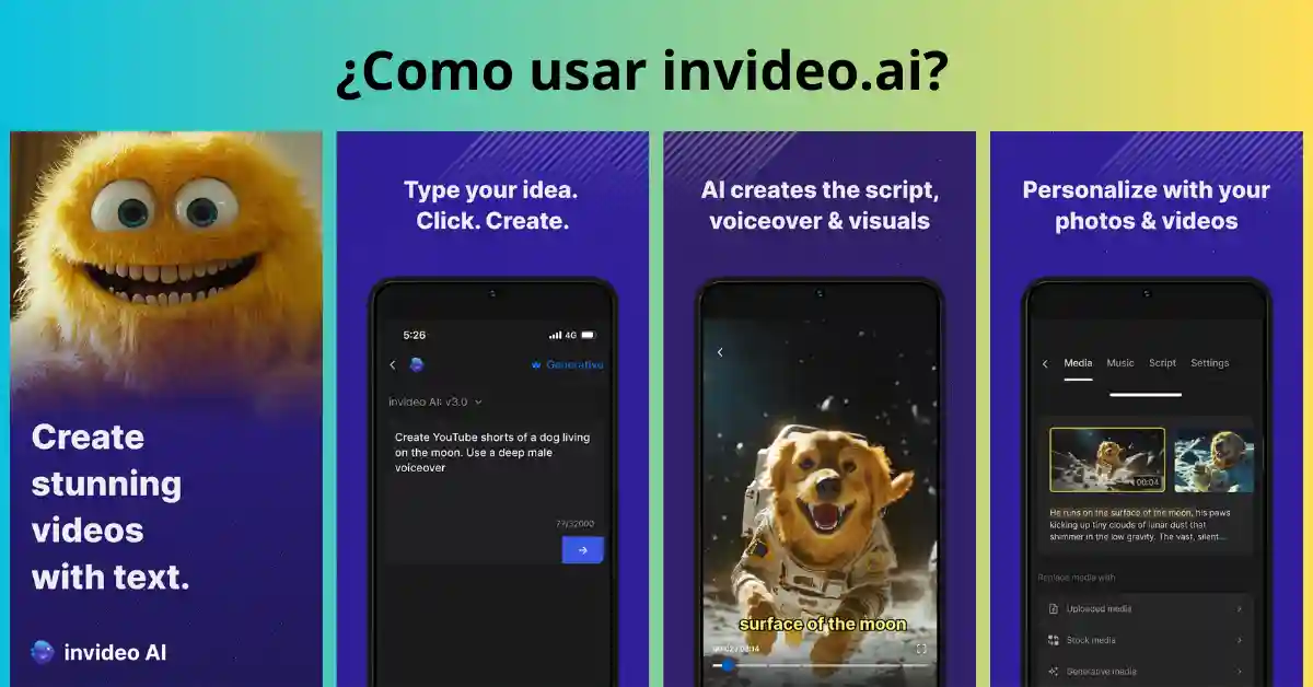 InVideo AI: Crea VIDEOS Increíbles con Inteligencia Artificial 🤖 1 InVideo AI: Crea Videos Increíbles con Inteligencia Artificial", destacando herramientas y funciones avanzadas de edición automatizada.