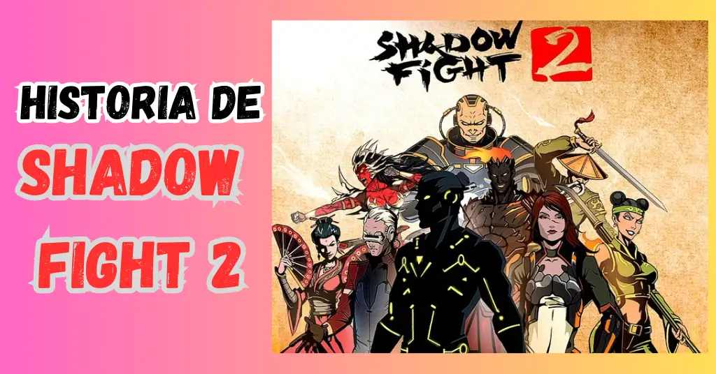 Shadow Fight 2: Descubre la Épica Historia Detrás del Juego 1 Escena del protagonista de Shadow Fight 2 abriendo las Puertas de las Sombras