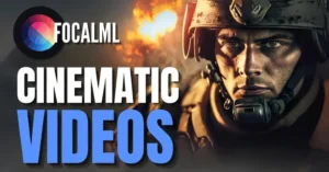 Interfaz de Focal AI mostrando opciones de creación de videos con inteligencia artificial