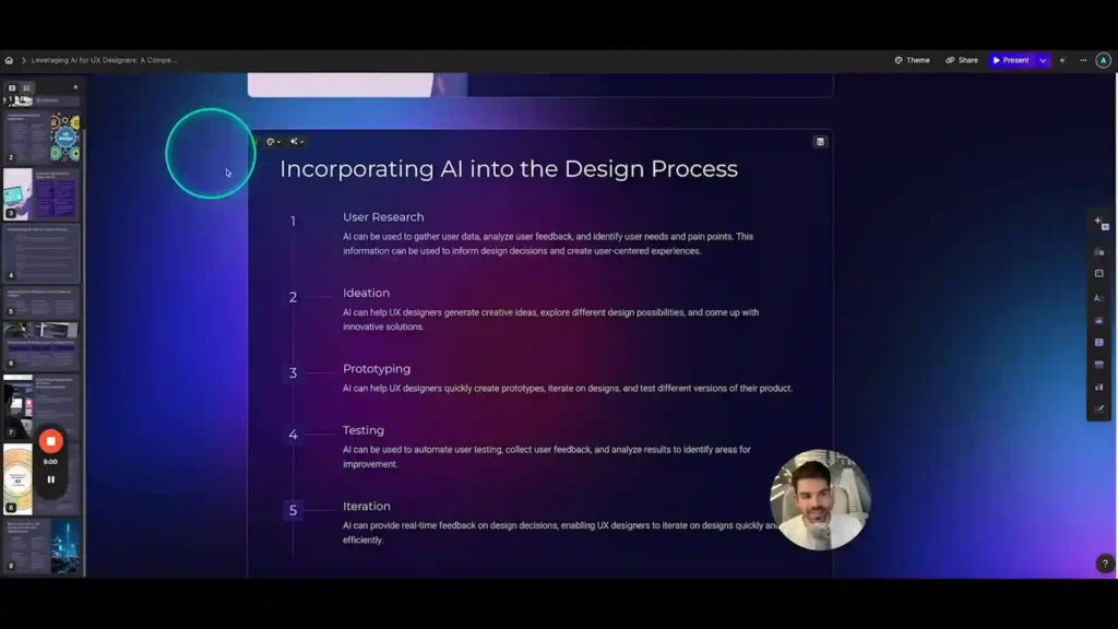 Imagen ilustrativa del uso de notas en una presentación, mostrando una estructura clara y efectiva. Aprende a crear notas estratégicas que te ayuden a comunicar ideas con confianza, mantener el flujo y captar la atención de tu audiencia