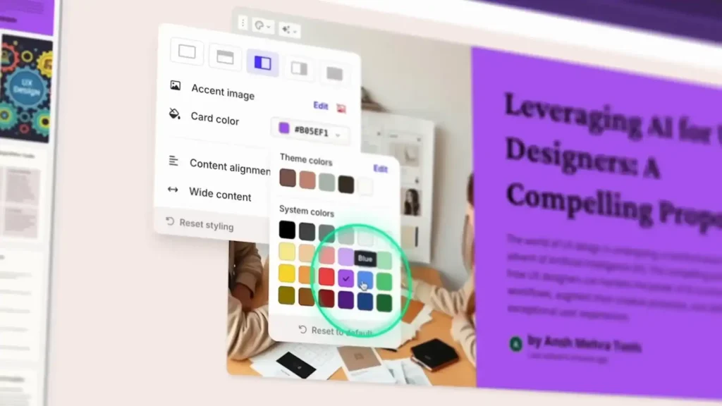 Imagen ilustrativa de Gamma IA en acción, mostrando su interfaz intuitiva para generar presentaciones, documentos y contenido visual automáticamente. Aprende a utilizar esta herramienta de IA para optimizar tu flujo de trabajo y crear diseños atractivos sin esfuerzo