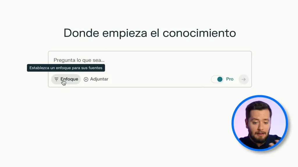 Imagen ilustrativa de Perplexity AI en acción, mostrando sus capacidades avanzadas como generación de respuestas con contexto, búsqueda con fuentes verificadas y análisis detallado de información. Aprende a utilizar estas funciones para optimizar tu flujo de trabajo y obtener resultados más precisos
