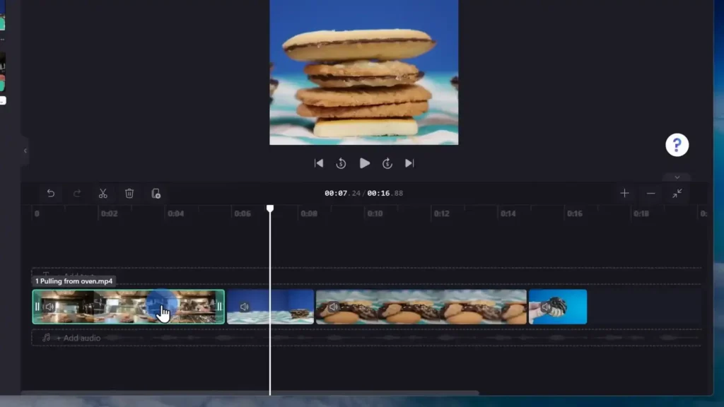 Imagen que muestra cómo utilizar la línea de tiempo en nombre del programa o plataforma, ideal para gestionar y organizar elementos de manera eficiente durante el proceso de edición o creación de contenido.