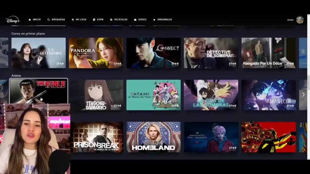 Imagen ilustrativa de la sección de series coreanas y anime en Disney+, mostrando algunos de los títulos más populares y exclusivos de la plataforma. Desde emocionantes K-Dramas hasta animes con historias cautivadoras, descubre el mejor contenido asiático para disfrutar en streaming