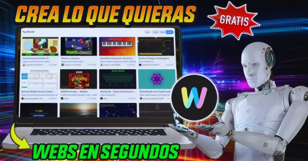 Websim.ai:Crea APPS sin Código en SEGUNDOS por IA ILIMITADA 1 Vista previa de una aplicación móvil generada automáticamente por Websim.ai usando inteligencia artificial sin programación