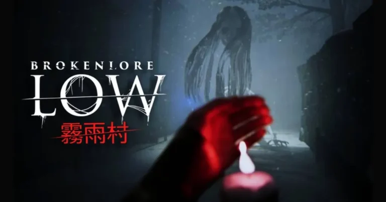 BROKENLORE LOW: Un Viaje al Terror Japonés 2 Escena inquietante del videojuego BROKENLORE LOW ambientado en una aldea japonesa envuelta en misterio y oscuridad