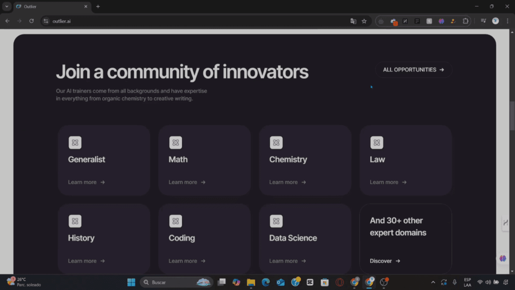 Imagen que describe cómo Outlier AI aprovecha la tecnología para analizar y detectar patrones ocultos en grandes volúmenes de datos, ayudando a mejorar la precisión y eficiencia de los modelos de inteligencia artificial