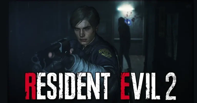 Resident Evil 2 Remake: Cuando el Horror Clásico Cobra Nueva Vida 1 Imagen que muestra a Leon S. Kennedy y Claire Redfield en una escena oscura del remake de Resident Evil 2, resaltando el ambiente de terror renovado