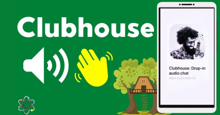 Interfaz de Clubhouse mostrando una sala de audio en vivo con varios participantes hablando