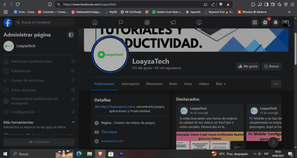  Facebook: desde la presentación profesional de la marca hasta botones de contacto directo, publicaciones estratégicas y enlaces a servicios