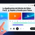 Pantalla de la app VITA mostrando herramientas simples y rápidas para editar videos en el móvil