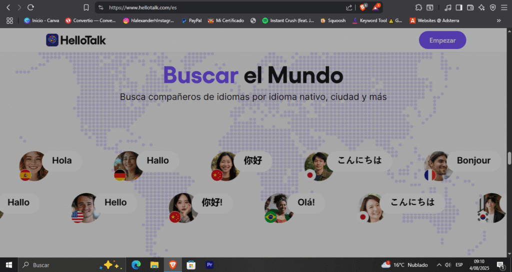 HelloTalk, una app diseñada para aprender idiomas conversando con hablantes nativos