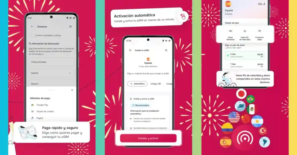 Holafly: ¿Viajas y Necesitas Internet? Esta es la Solución 3 La activación de Holafly debe realizarse al llegar al país de destino, cuando el dispositivo se conecte a una red local