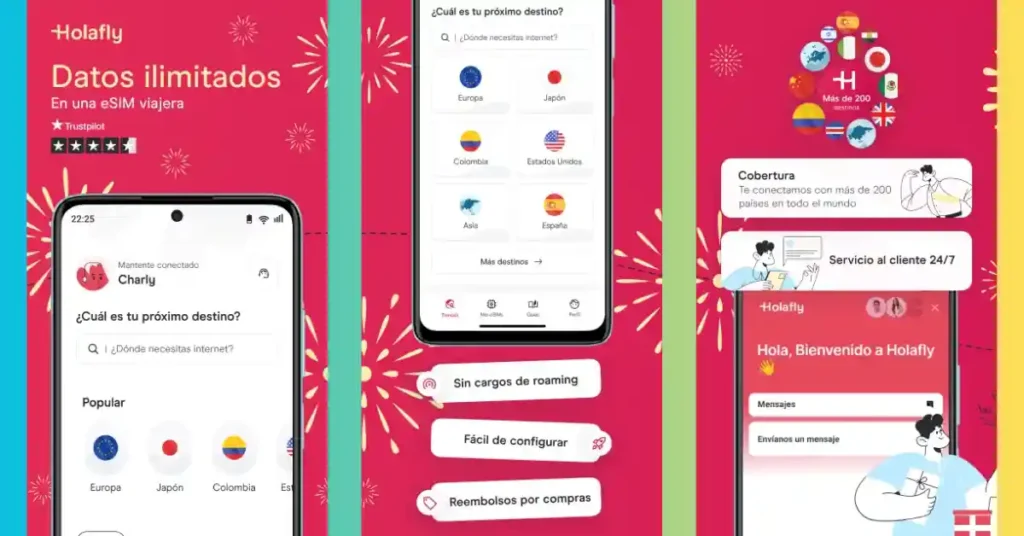 Holafly: ¿Viajas y Necesitas Internet? Esta es la Solución 2 Holafly se usa para obtener internet móvil en el extranjero a través de una eSIM, evitando el roaming internacional y los altos costos de las operadoras tradicionales