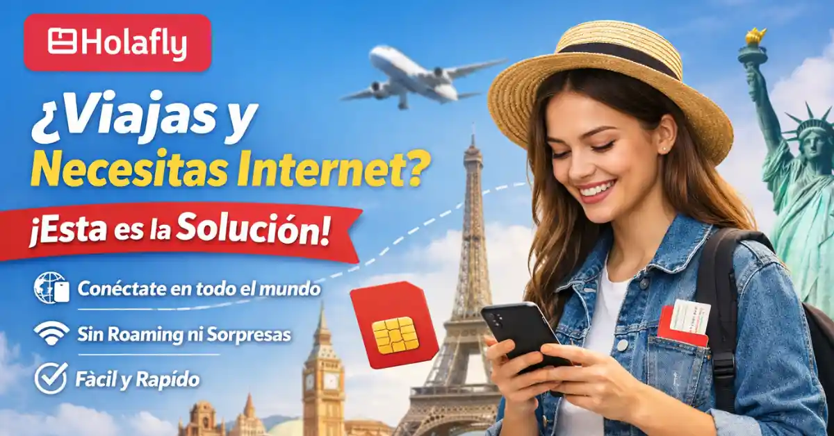 Holafly: ¿Viajas y Necesitas Internet? Esta es la Solución 1 Holafly eSIM para tener internet móvil durante viajes internacionales